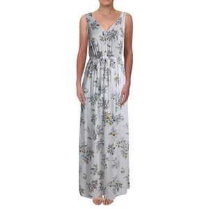 Lucky Brand Floral Sleeveless V-Neck Maxi Shift Dress Sz. XL NWT